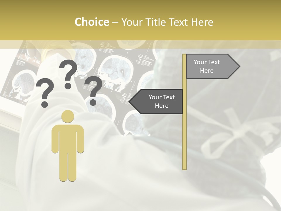 A Person In A White Lab Coat Holding A Piece Of Paper PowerPoint Template