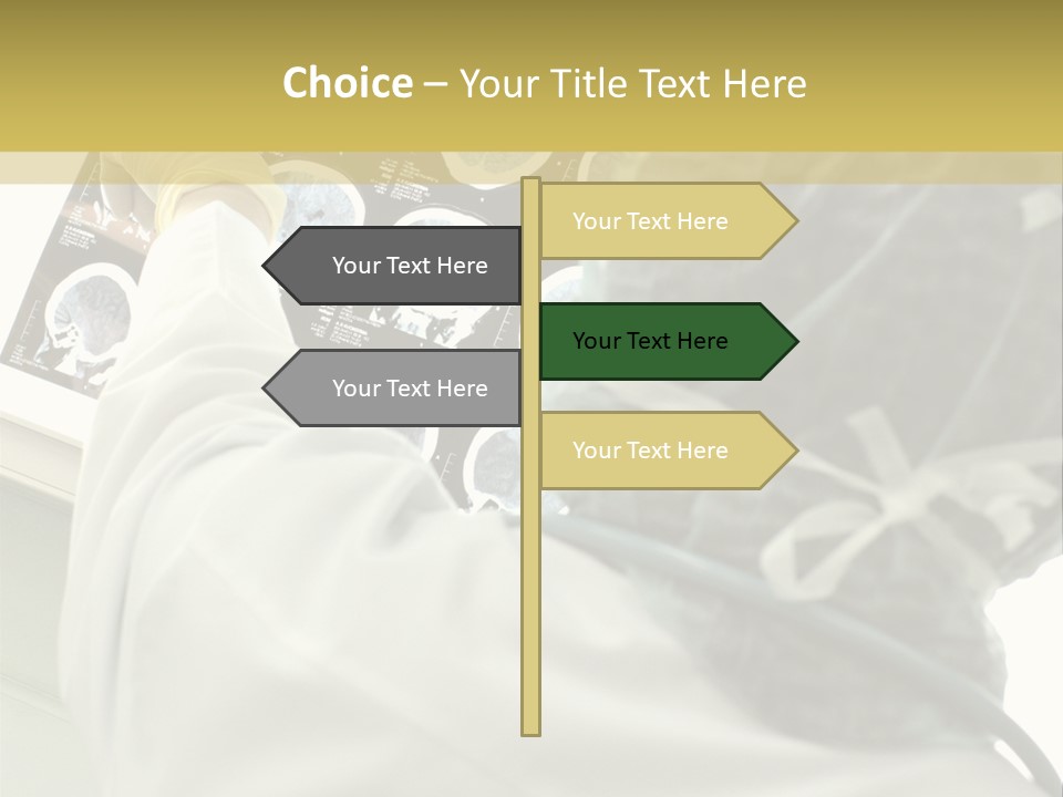 A Person In A White Lab Coat Holding A Piece Of Paper PowerPoint Template