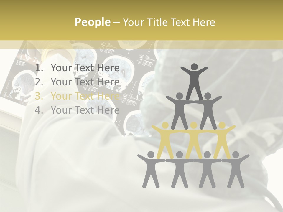 A Person In A White Lab Coat Holding A Piece Of Paper PowerPoint Template