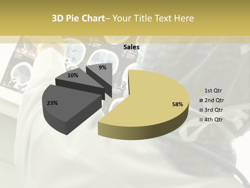 A Person In A White Lab Coat Holding A Piece Of Paper PowerPoint Template