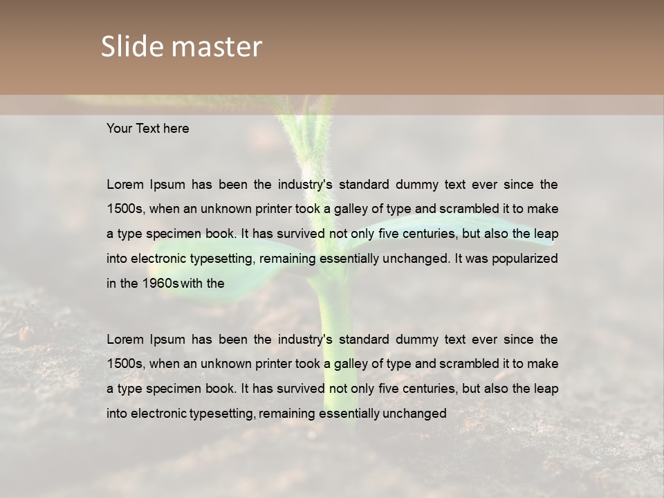 Green Agriculture Growth PowerPoint Template