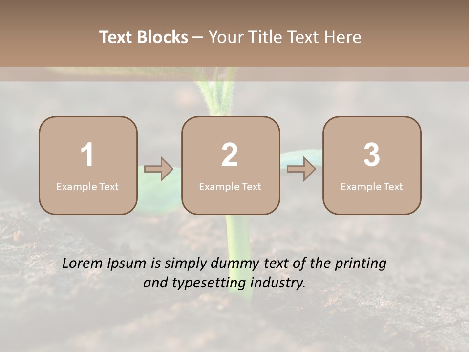 Green Agriculture Growth PowerPoint Template