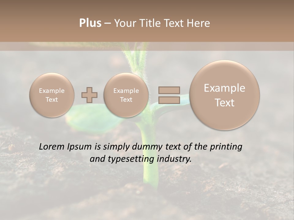 Green Agriculture Growth PowerPoint Template