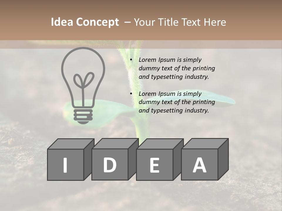 Green Agriculture Growth PowerPoint Template