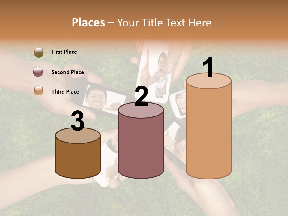 Cell App Green PowerPoint Template