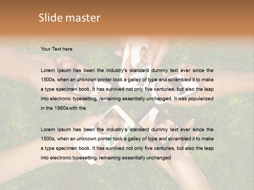 Cell App Green PowerPoint Template