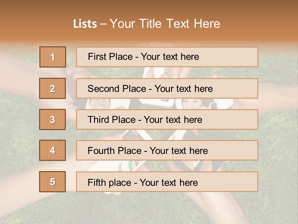 Cell App Green PowerPoint Template