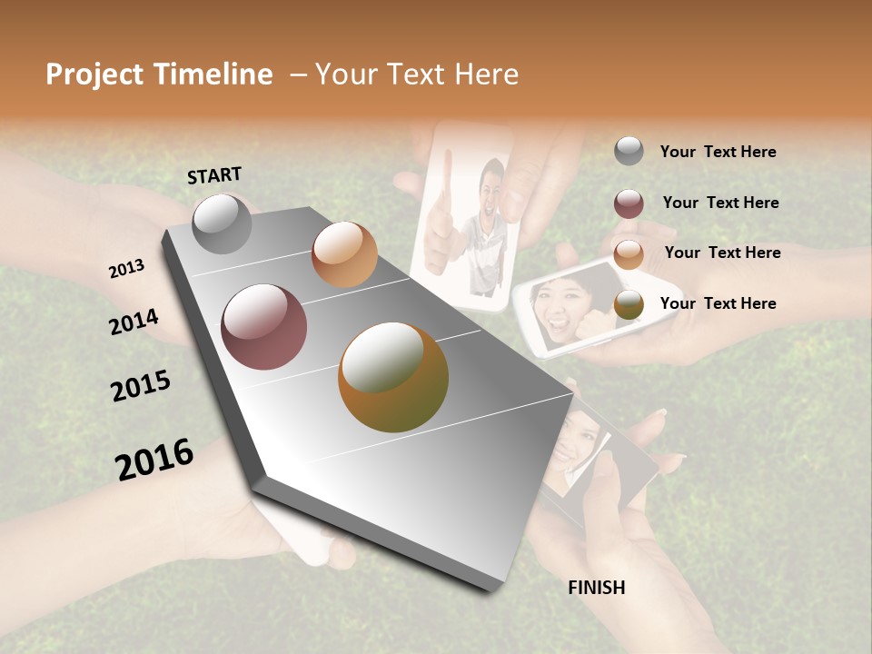 Cell App Green PowerPoint Template