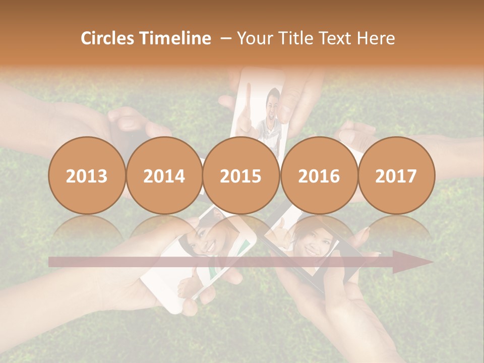 Cell App Green PowerPoint Template