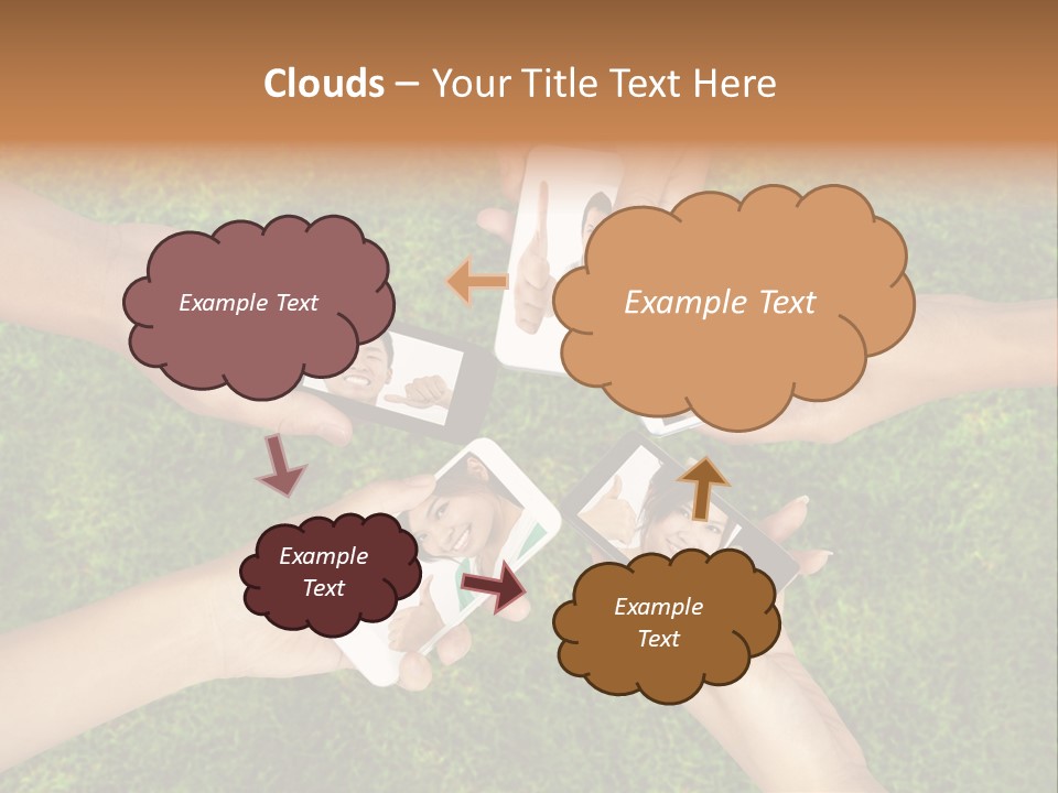 Cell App Green PowerPoint Template