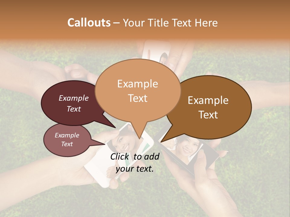 Cell App Green PowerPoint Template