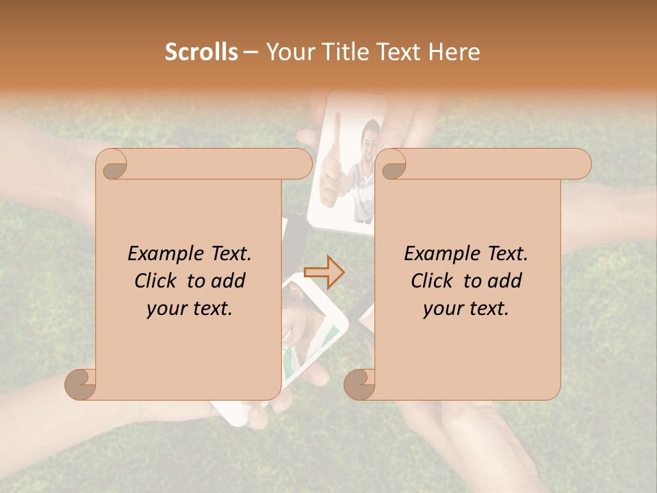 Cell App Green PowerPoint Template
