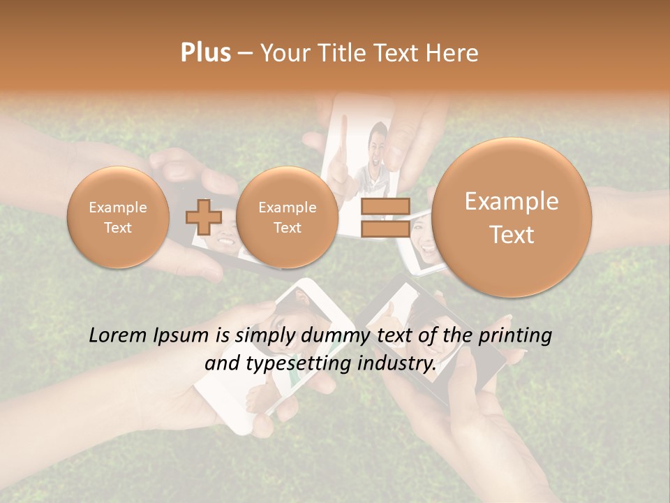 Cell App Green PowerPoint Template