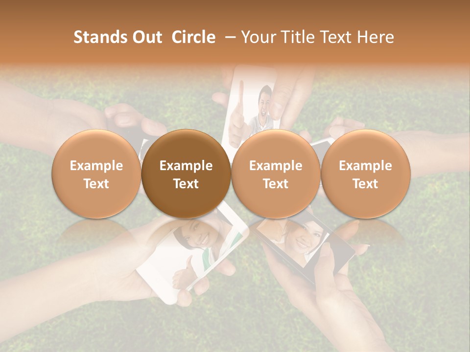 Cell App Green PowerPoint Template