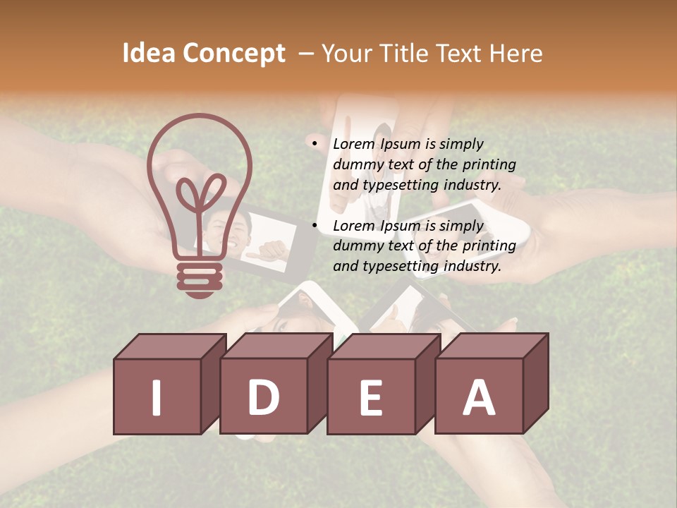 Cell App Green PowerPoint Template