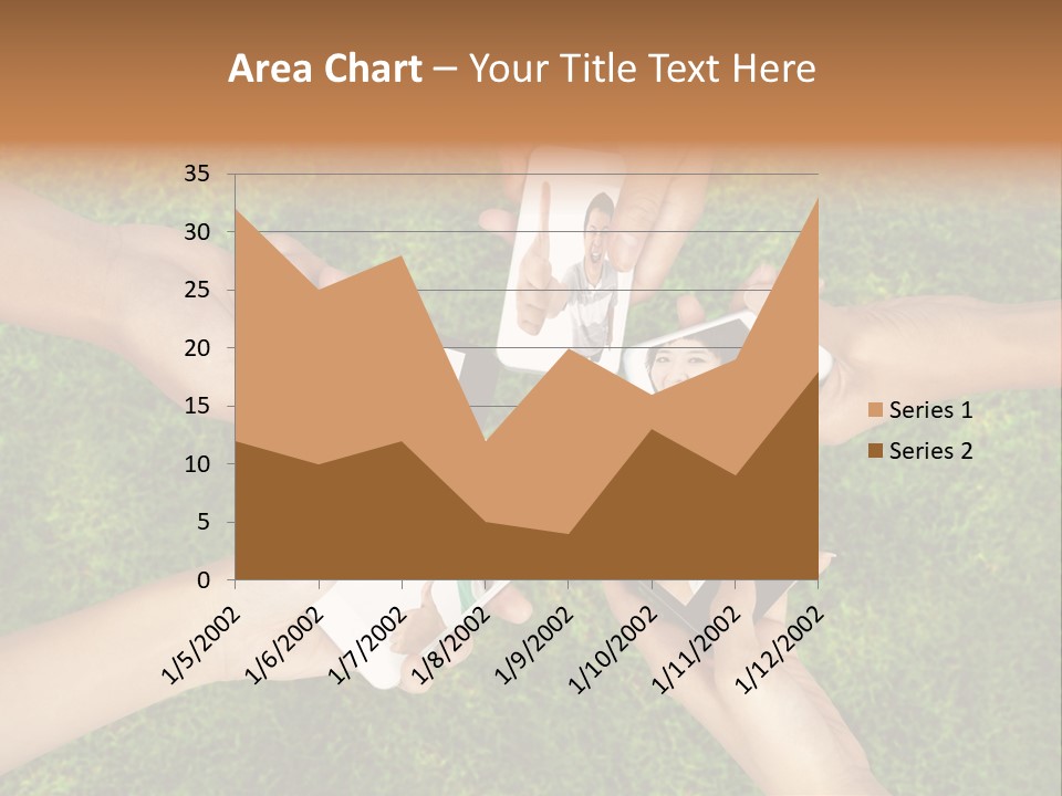 Cell App Green PowerPoint Template