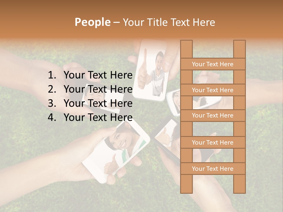 Cell App Green PowerPoint Template