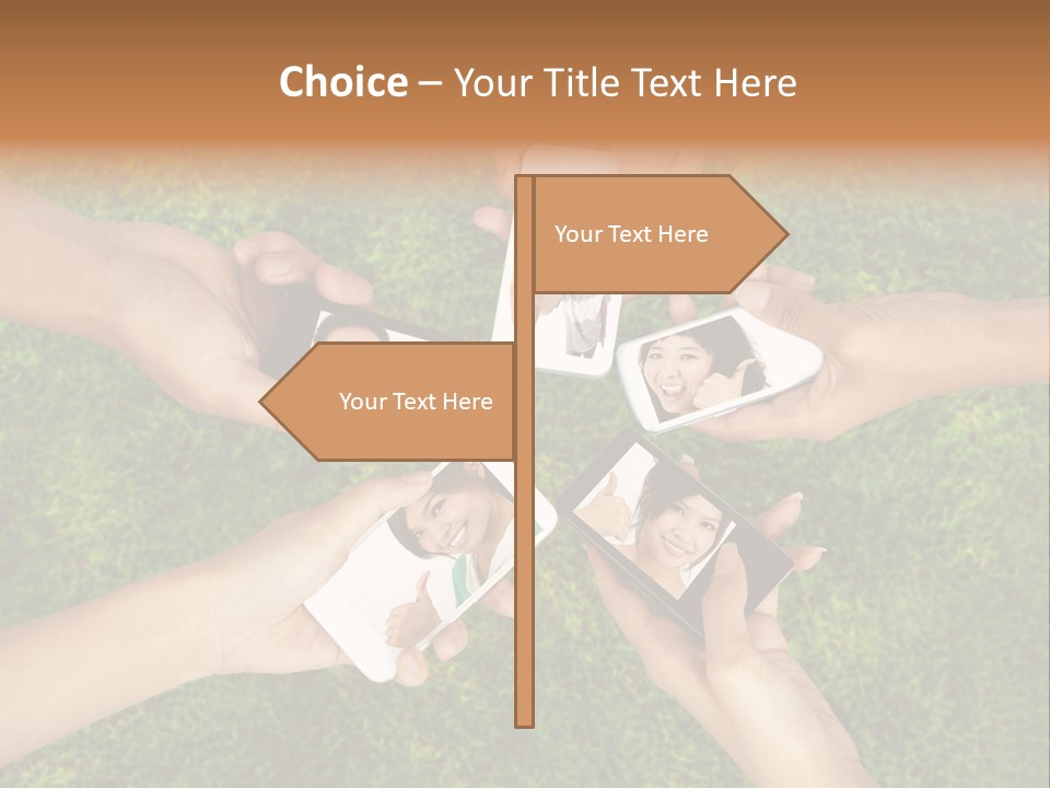 Cell App Green PowerPoint Template