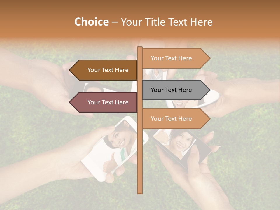 Cell App Green PowerPoint Template