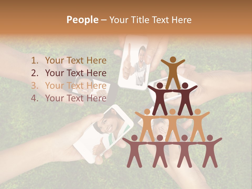 Cell App Green PowerPoint Template