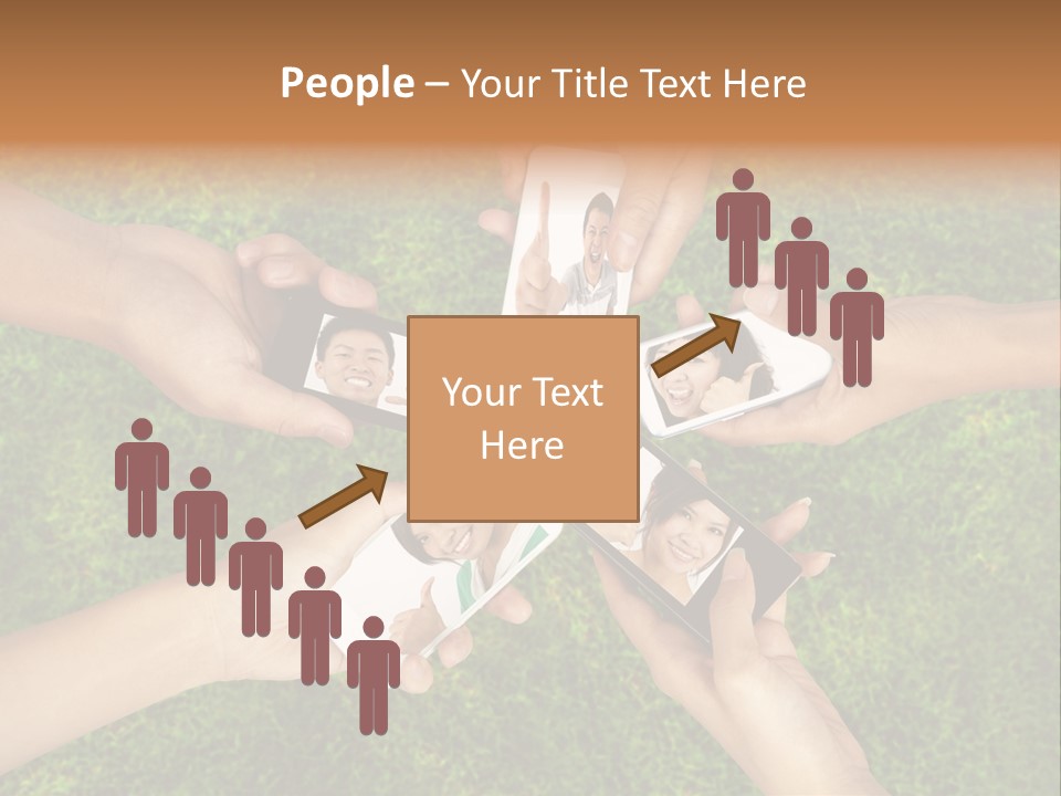 Cell App Green PowerPoint Template