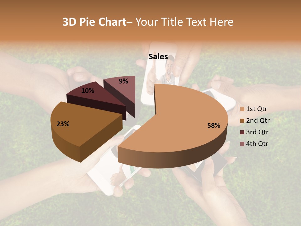 Cell App Green PowerPoint Template