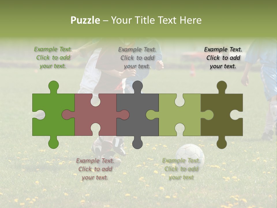 Elementary Age Little Boy Exercise PowerPoint Template