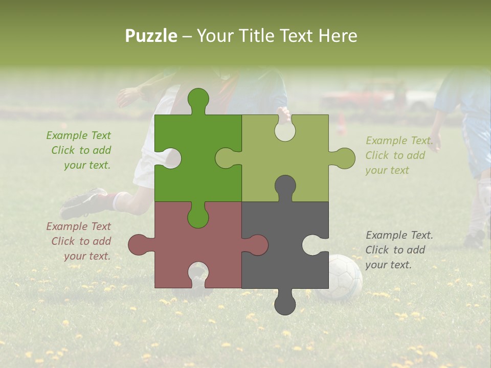 Elementary Age Little Boy Exercise PowerPoint Template