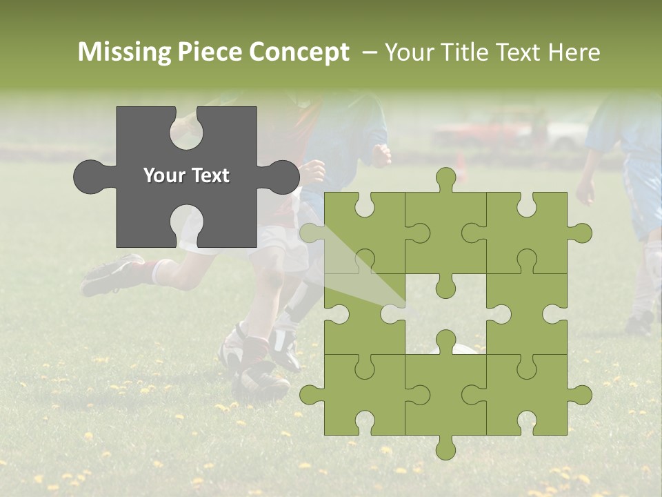 Elementary Age Little Boy Exercise PowerPoint Template