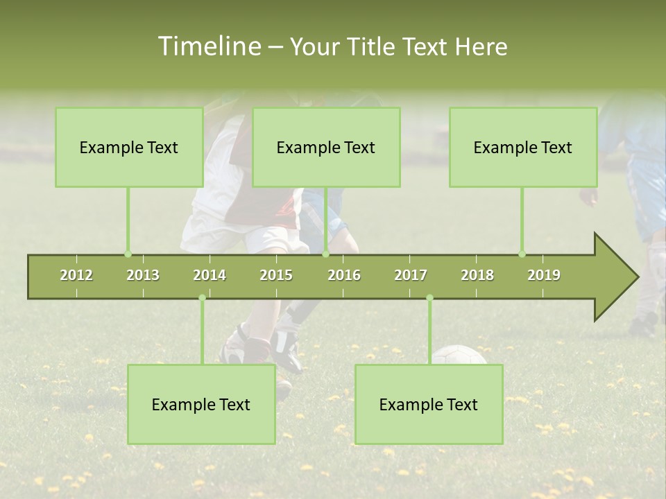 Elementary Age Little Boy Exercise PowerPoint Template