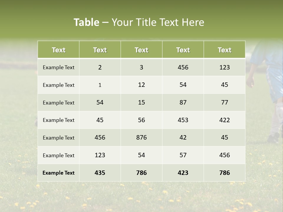 Elementary Age Little Boy Exercise PowerPoint Template