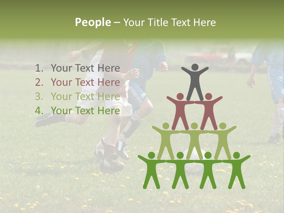 Elementary Age Little Boy Exercise PowerPoint Template