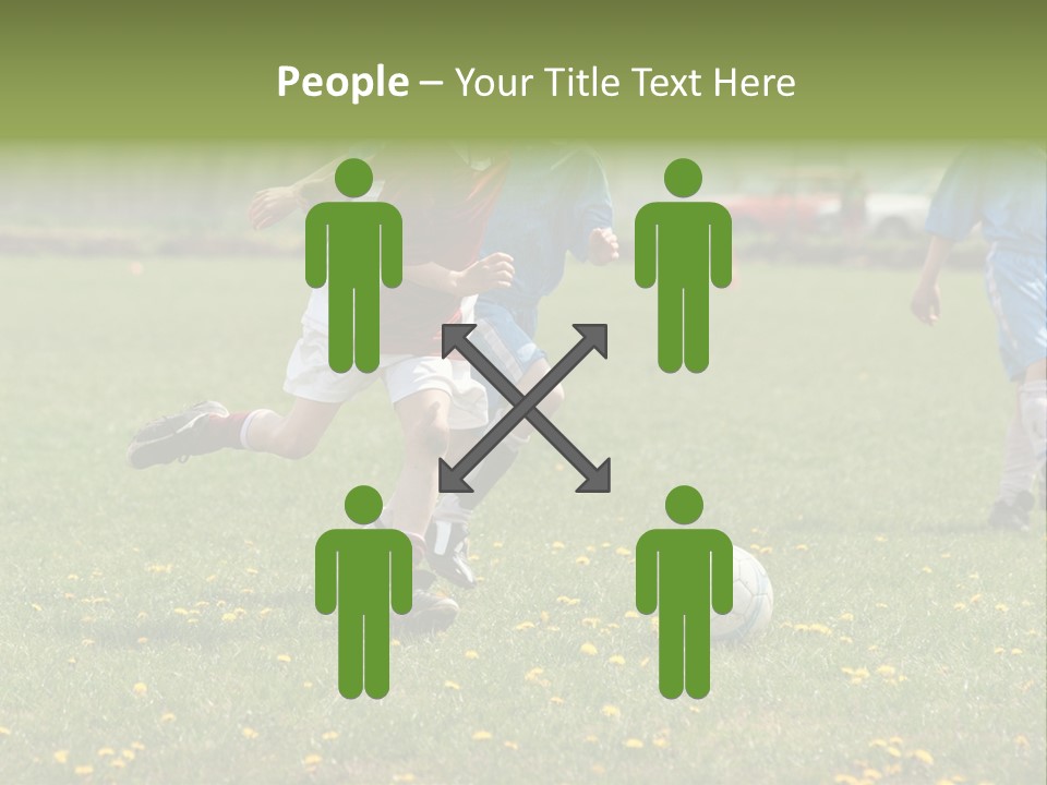 Elementary Age Little Boy Exercise PowerPoint Template