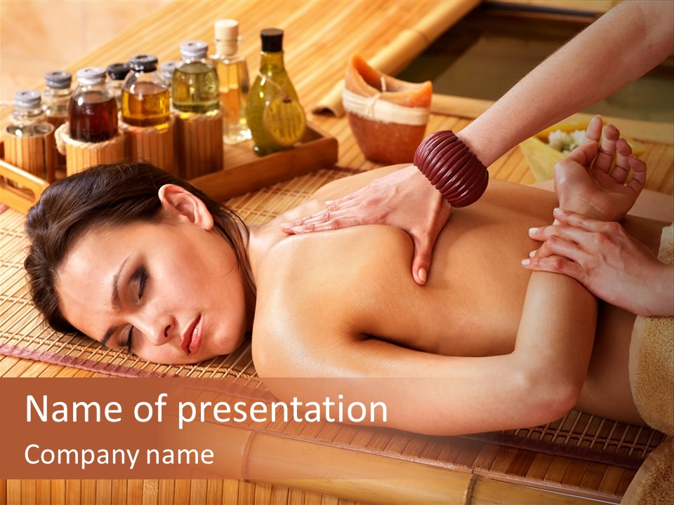 Wellness Day Spa Female PowerPoint Template