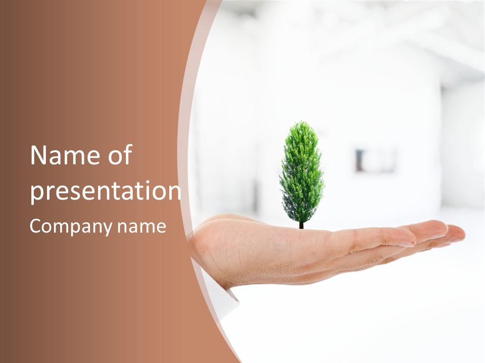 Development Eco Man PowerPoint Template