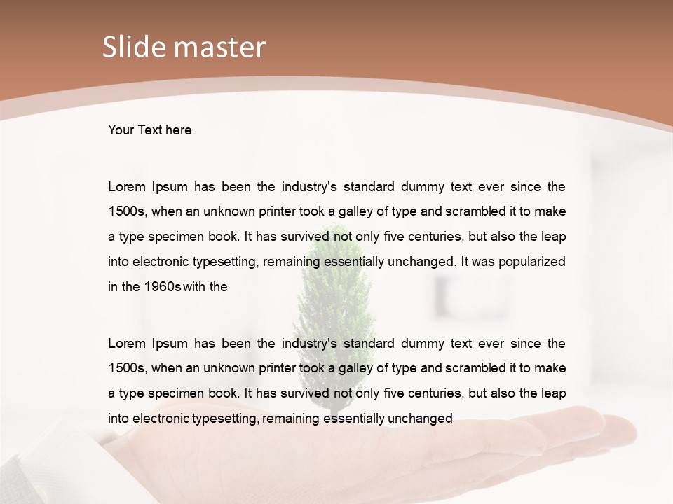 Development Eco Man PowerPoint Template