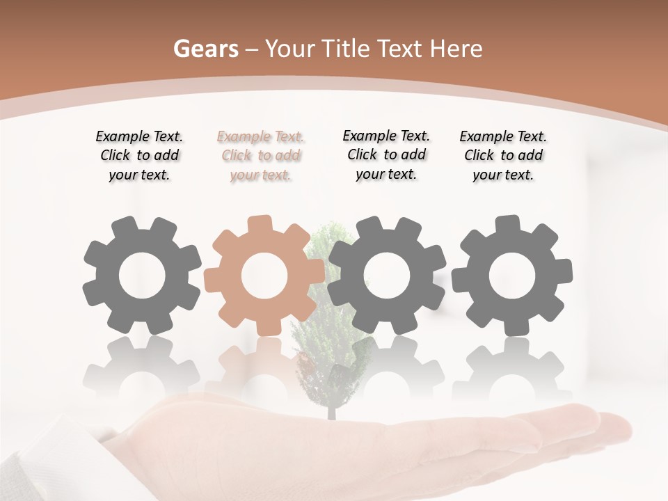 Development Eco Man PowerPoint Template