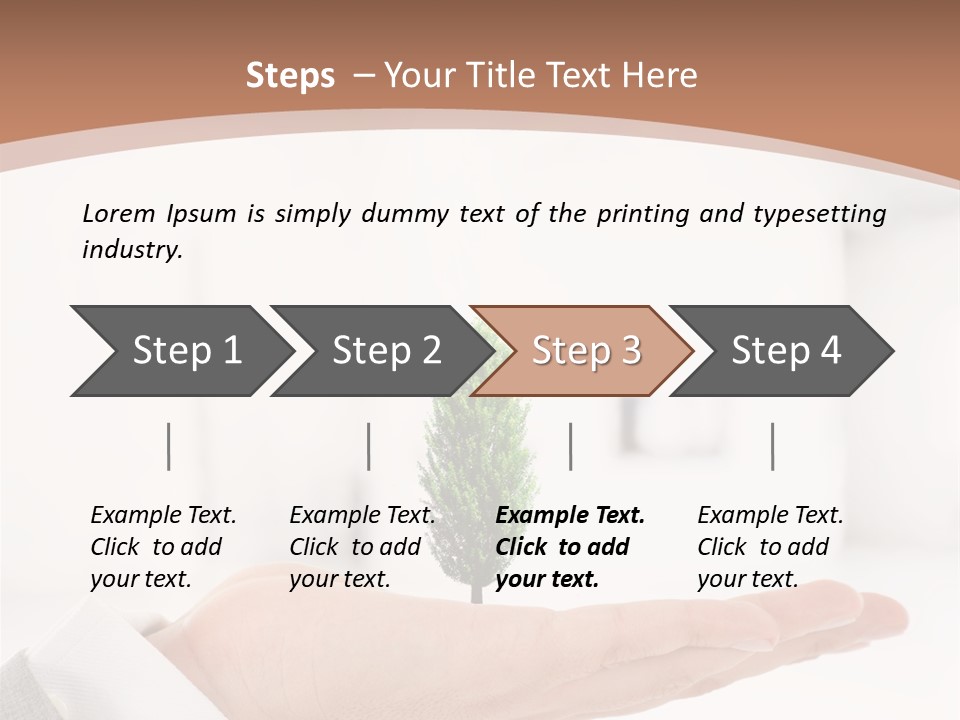 Development Eco Man PowerPoint Template