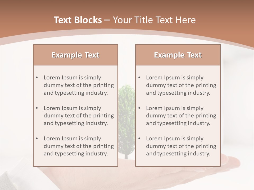 Development Eco Man PowerPoint Template