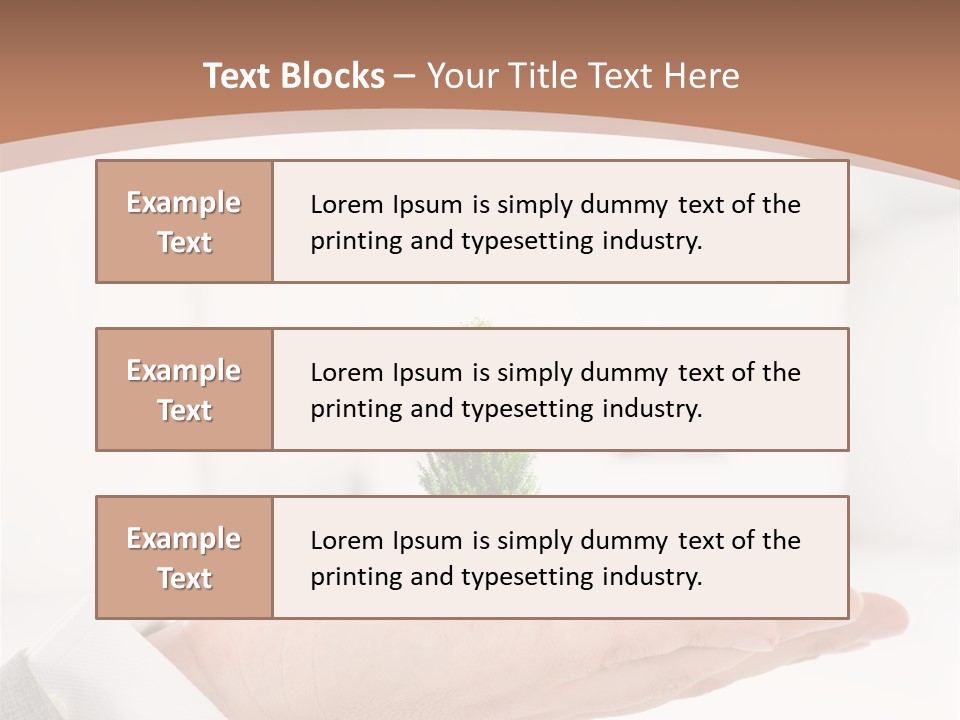 Development Eco Man PowerPoint Template