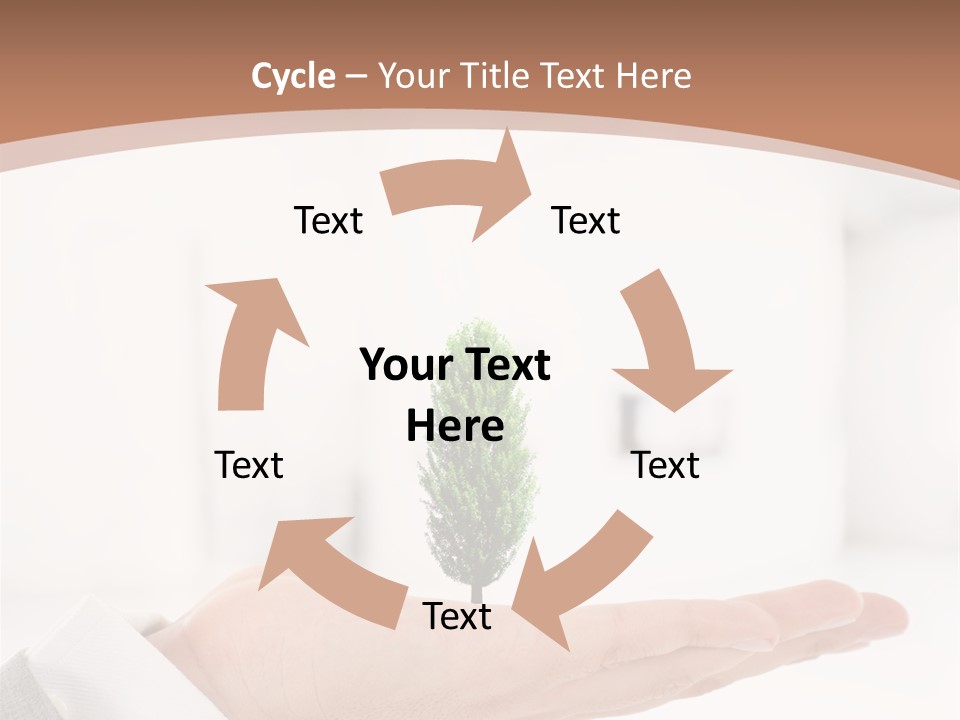 Development Eco Man PowerPoint Template