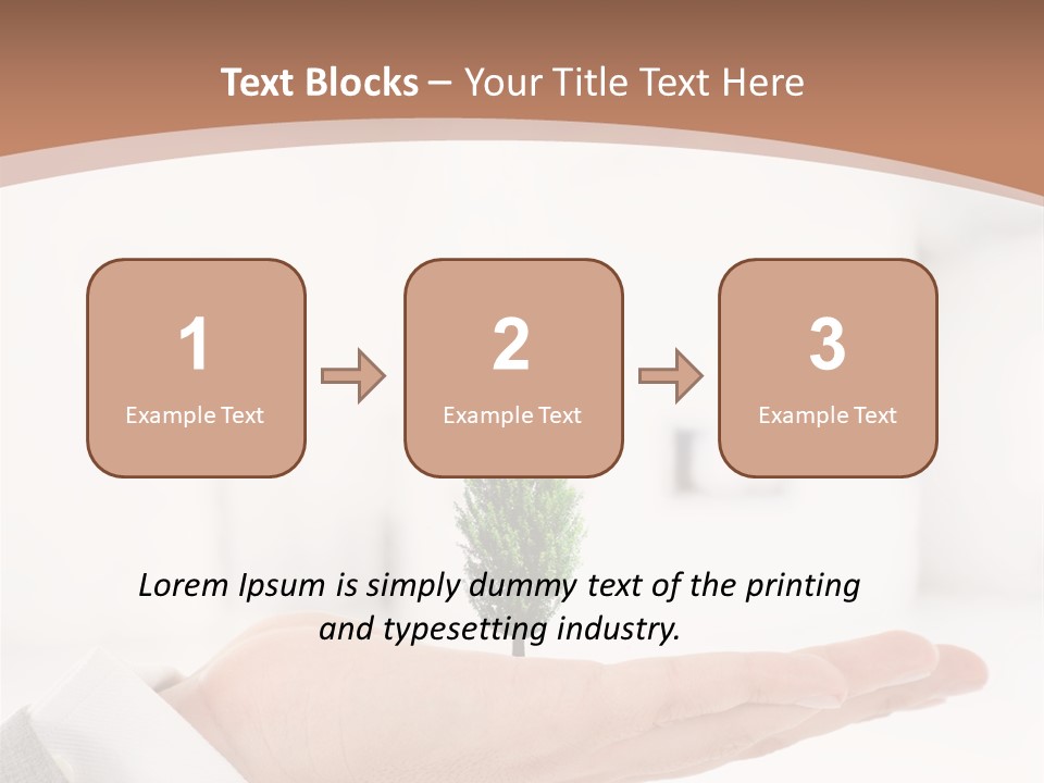 Development Eco Man PowerPoint Template
