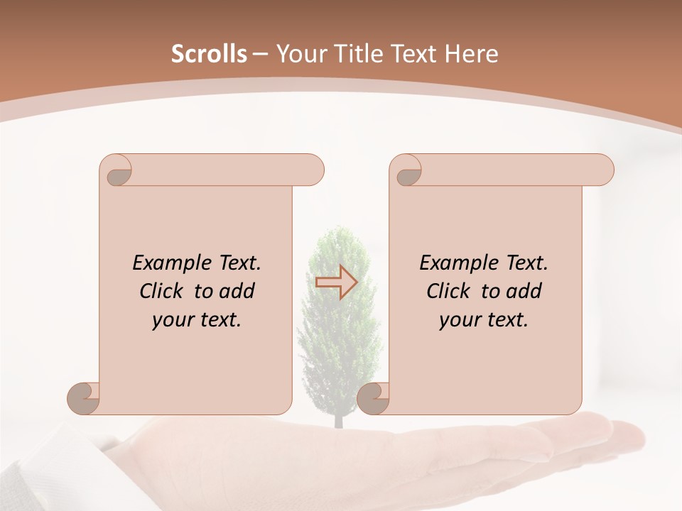 Development Eco Man PowerPoint Template