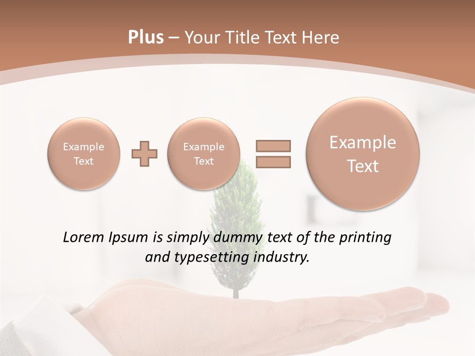 Development Eco Man PowerPoint Template