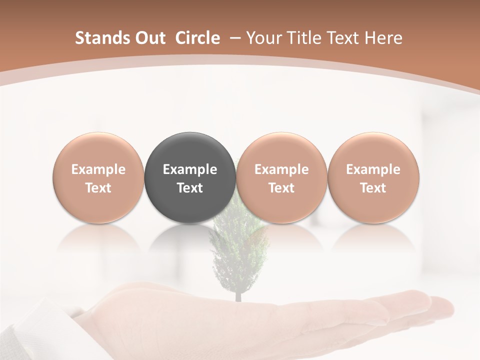 Development Eco Man PowerPoint Template