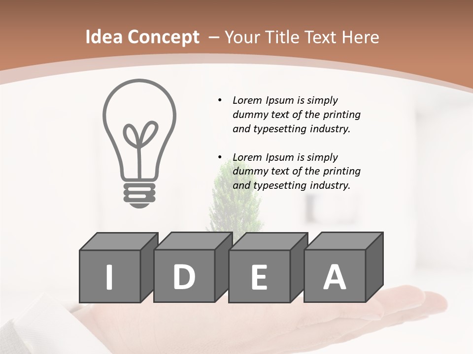 Development Eco Man PowerPoint Template