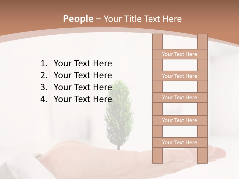Development Eco Man PowerPoint Template