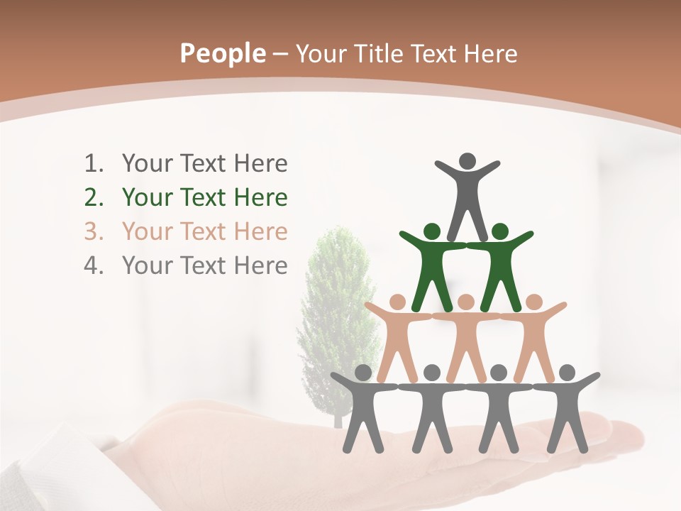 Development Eco Man PowerPoint Template