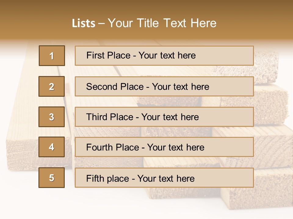 Plank Industry Stack PowerPoint Template