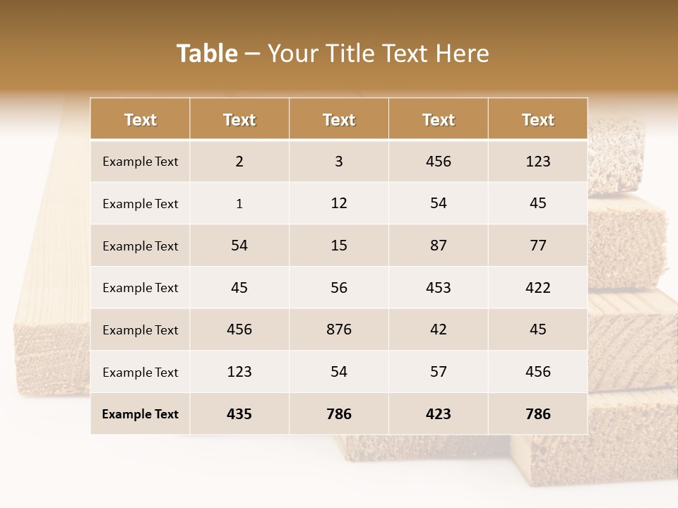 Plank Industry Stack PowerPoint Template